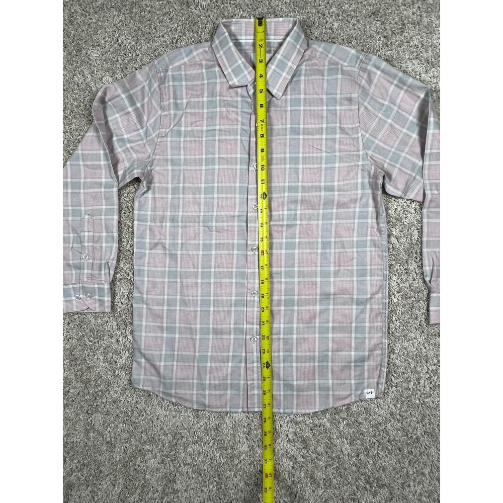CRAFT+FLOW Pink Light Blue Long Sleeve Button-Up Shirt Boys L 14 - Picture 3 of 8